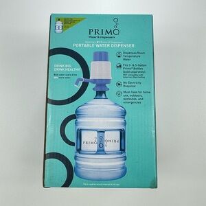 Primo Portable Water Dispenser Manual Pump for 3-5 Gallon Bottles NEW